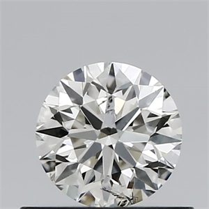 Picture of Natural Diamond 0.50 Carats, Round with Excellent Cut, G Color, SI1 Clarity and Certified by IGI