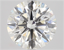 Natural Diamond 2.54 Carats, Round with Excellent Cut, H Color, VS1 Clarity and Certified by GIA