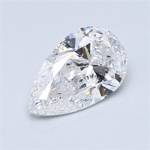 Picture of Natural Diamond 2.00 Carats, Pear with  Cut, D Color, SI2 Clarity and Certified by IGI