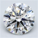 Natural Diamond 4.27 Carats, Round with Excellent Cut, F Color, VS2 Clarity and Certified by GIA