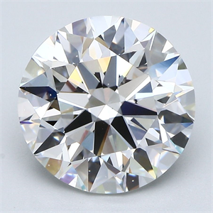 Picture of Natural Diamond 4.27 Carats, Round with Excellent Cut, F Color, VS2 Clarity and Certified by GIA