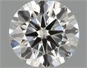 Natural Diamond 0.40 Carats, Round with Excellent Cut, H Color, SI1 Clarity and Certified by IGI