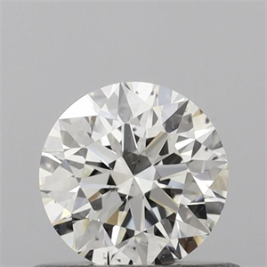 Picture of Natural Diamond 0.53 Carats, Round with Excellent Cut, H Color, VS2 Clarity and Certified by IGI