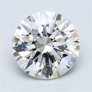 Picture of Natural Diamond 1.70 Carats, Round with Excellent Cut, H Color, SI1 Clarity and Certified by GIA