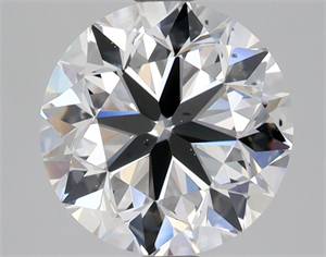 Picture of Natural Diamond 2.01 Carats, Round with Very Good Cut, D Color, VS2 Clarity and Certified by GIA