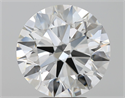 Natural Diamond 5.09 Carats, Round with Excellent Cut, F Color, VS2 Clarity and Certified by GIA