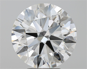 Picture of Natural Diamond 5.09 Carats, Round with Excellent Cut, F Color, VS2 Clarity and Certified by GIA