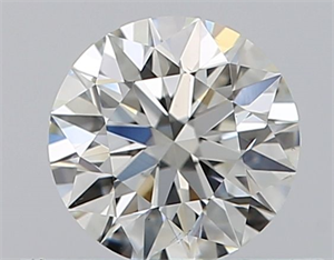 Picture of Natural Diamond 0.41 Carats, Round with Excellent Cut, H Color, VS2 Clarity and Certified by GIA