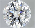 Natural Diamond 2.50 Carats, Round with Excellent Cut, D Color, VS1 Clarity and Certified by GIA