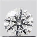 Natural Diamond 0.40 Carats, Round with Excellent Cut, F Color, SI1 Clarity and Certified by IGI