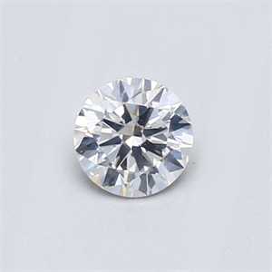 Picture of Natural Diamond 0.40 Carats, Round with Very Good Cut, F Color, I1 Clarity and Certified by GIA