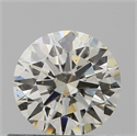 Natural Diamond 0.57 Carats, Round with Excellent Cut, K Color, SI1 Clarity and Certified by GIA