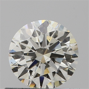 Picture of Natural Diamond 0.57 Carats, Round with Excellent Cut, K Color, SI1 Clarity and Certified by GIA