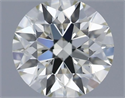 Natural Diamond 0.41 Carats, Round with Excellent Cut, I Color, VS1 Clarity and Certified by IGI