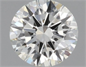 Natural Diamond 0.44 Carats, Round with Excellent Cut, J Color, VVS2 Clarity and Certified by GIA