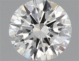 Picture of Natural Diamond 0.44 Carats, Round with Excellent Cut, J Color, VVS2 Clarity and Certified by GIA