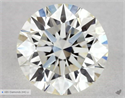 Natural Diamond 0.58 Carats, Round with Excellent Cut, K Color, VVS2 Clarity and Certified by GIA