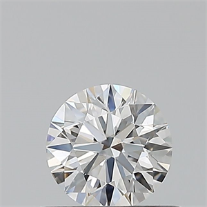 Picture of Natural Diamond 0.42 Carats, Round with Excellent Cut, F Color, VS2 Clarity and Certified by GIA