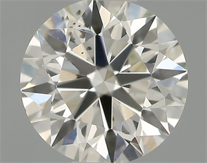 Picture of Natural Diamond 0.52 Carats, Round with Excellent Cut, H Color, SI1 Clarity and Certified by IGI