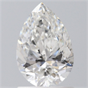 Natural Diamond 1.00 Carats, Pear with  Cut, F Color, SI1 Clarity and Certified by GIA