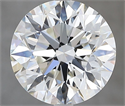 Natural Diamond 3.50 Carats, Round with Excellent Cut, I Color, VS1 Clarity and Certified by GIA