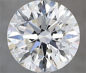 Picture of Natural Diamond 3.50 Carats, Round with Excellent Cut, I Color, VS1 Clarity and Certified by GIA