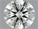 Natural Diamond 0.44 Carats, Round with Excellent Cut, I Color, VS1 Clarity and Certified by IGI