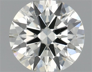 Picture of Natural Diamond 0.44 Carats, Round with Excellent Cut, I Color, VS1 Clarity and Certified by IGI