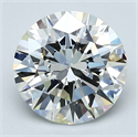 Natural Diamond 1.97 Carats, Round with Excellent Cut, I Color, VVS2 Clarity and Certified by GIA