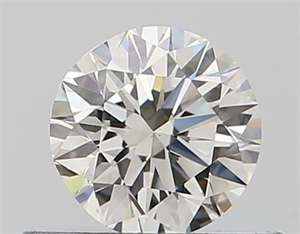 Picture of Natural Diamond 0.40 Carats, Round with Very Good Cut, I Color, VS2 Clarity and Certified by GIA