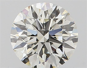 Picture of Natural Diamond 0.57 Carats, Round with Excellent Cut, J Color, SI1 Clarity and Certified by GIA