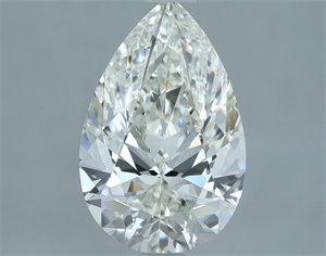 Picture of Natural Diamond 2.01 Carats, Pear with  Cut, I Color, VS2 Clarity and Certified by IGI