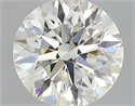 Natural Diamond 0.40 Carats, Round with Excellent Cut, J Color, VVS1 Clarity and Certified by GIA