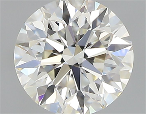 Picture of Natural Diamond 0.40 Carats, Round with Excellent Cut, J Color, VVS1 Clarity and Certified by GIA