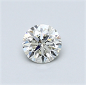 Natural Diamond 0.46 Carats, Round with Very Good Cut, J Color, VVS2 Clarity and Certified by GIA