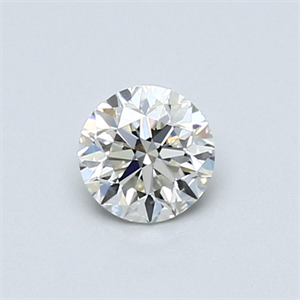 Picture of Natural Diamond 0.46 Carats, Round with Very Good Cut, J Color, VVS2 Clarity and Certified by GIA