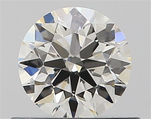 Picture of Natural Diamond 0.50 Carats, Round with Excellent Cut, I Color, SI1 Clarity and Certified by GIA