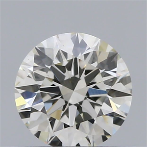 Picture of Natural Diamond 0.50 Carats, Round with Excellent Cut, J Color, VS1 Clarity and Certified by GIA