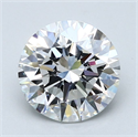 Natural Diamond 2.70 Carats, Round with Excellent Cut, E Color, VS1 Clarity and Certified by GIA