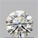 Natural Diamond 0.60 Carats, Round with Excellent Cut, K Color, SI1 Clarity and Certified by GIA