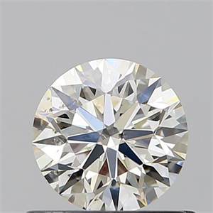 Picture of Natural Diamond 0.60 Carats, Round with Excellent Cut, K Color, SI1 Clarity and Certified by GIA