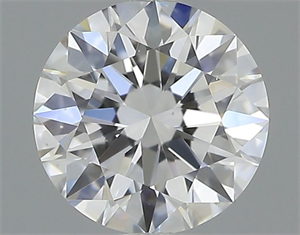 Picture of Natural Diamond 0.41 Carats, Round with Excellent Cut, D Color, VS2 Clarity and Certified by GIA