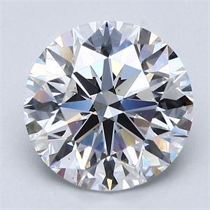 Picture of Natural Diamond 2.40 Carats, Round with Excellent Cut, E Color, VS1 Clarity and Certified by GIA