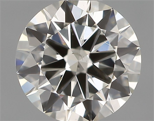 Picture of Natural Diamond 0.50 Carats, Round with Excellent Cut, H Color, SI1 Clarity and Certified by IGI