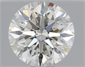 Natural Diamond 0.51 Carats, Round with Excellent Cut, I Color, SI1 Clarity and Certified by GIA