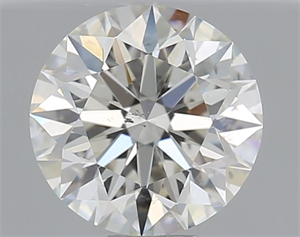 Picture of Natural Diamond 0.51 Carats, Round with Excellent Cut, I Color, SI1 Clarity and Certified by GIA