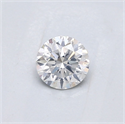 Natural Diamond 0.40 Carats, Round with Very Good Cut, G Color, I1 Clarity and Certified by GIA