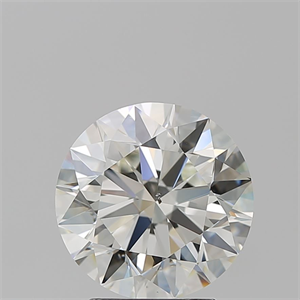 Picture of Natural Diamond 3.00 Carats, Round with Excellent Cut, J Color, SI1 Clarity and Certified by GIA