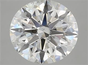 Picture of Natural Diamond 5.66 Carats, Round with Excellent Cut, I Color, SI2 Clarity and Certified by GIA