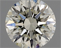 Natural Diamond 0.50 Carats, Round with Excellent Cut, J Color, VVS2 Clarity and Certified by IGI